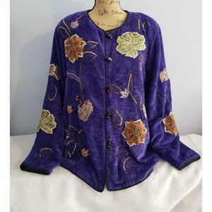 Indigo Moon Womans  Jacket/ Blazer Size Large